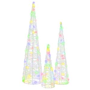 Vánoční stromeček 3 pcs Vícebarevný 20 x 20 x 80 cm Akryl - obrázek 5