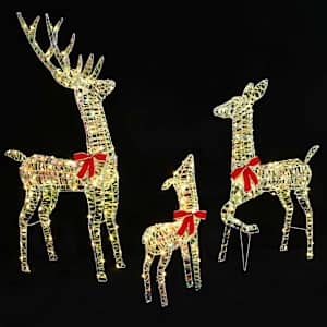 Rodina sobů 3 pcs Teplá bílá 67 x 26 x 127 cm PET - obrázek 4