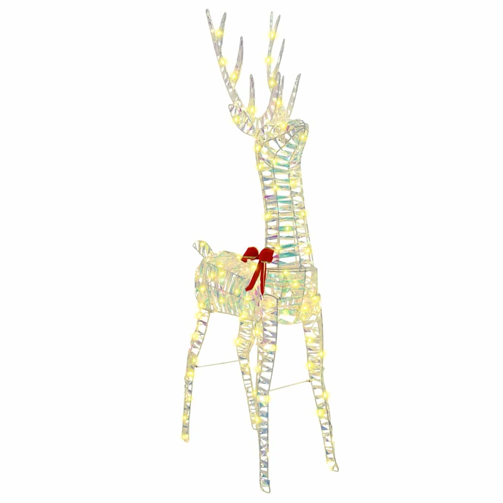 vidaXL Ren 3D Alb cald 128 cm PET