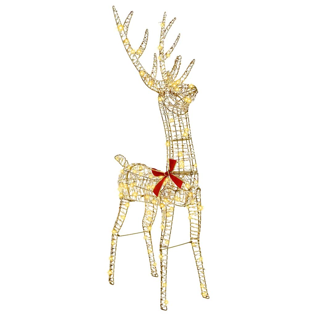 Renne 3D Blanc chaud 128 cm PET