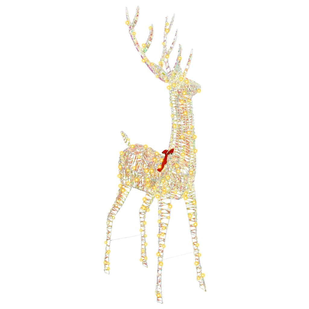 vidaXL Ren 3D Alb cald 180 cm PET