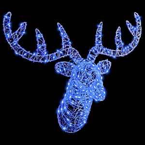 Hlava soba s 140 LED diodami Modrá 68 x 36,5 x 62,5 cm Akryl - obrázek 4