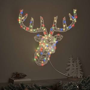 Hlava soba s 140 LED diodami pestrá 68 x 36,5 x 62,5 cm Akryl - obrázek 3