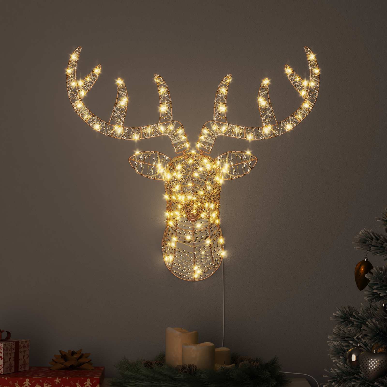 Põdra Tõukesaan Soe valge 68 x 36.5 x 62.5 cm PET