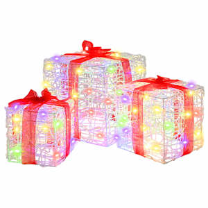 Dárková krabice 3 pcs Vícebarevný 20 x 20 x 20 cm Akryl - obrázek 2