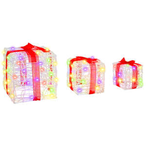 Dárková krabice 3 pcs Vícebarevný 20 x 20 x 20 cm Akryl - obrázek 4