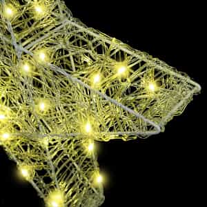 3D hvězda s 50 LED diodami Teplá bílá 55 x 53.5 x 10 cm Akryl - obrázek 7