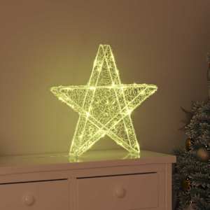 3D hvězda s 50 LED diodami Teplá bílá 55 x 53.5 x 10 cm Akryl - obrázek 1