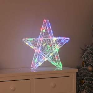 3D hvězda s 50 LED diodami Vícebarevný 55 x 53.5 x 10 cm Akryl - obrázek 1