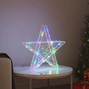 3D hvězda s 50 LED diodami Vícebarevný 55 x 53.5 x 10 cm Akryl - obrázek 3
