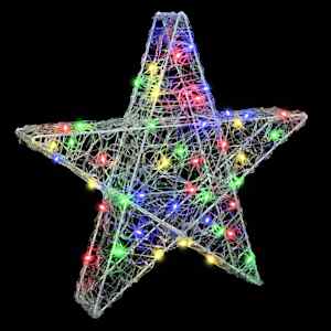 3D hvězda s 50 LED diodami Vícebarevný 55 x 53.5 x 10 cm Akryl - obrázek 4
