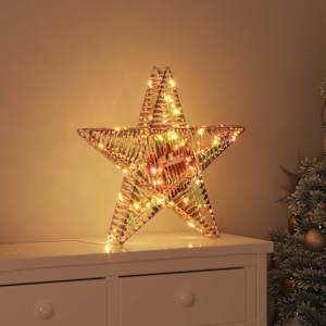 3D hvězda s 50 LED diodami Teplá bílá 55 x 52.5 x 9 cm PET - obrázek 1