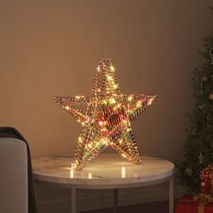 3D hvězda s 50 LED diodami Teplá bílá 55 x 52.5 x 9 cm PET - obrázek 3