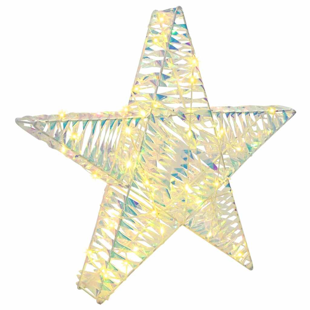Étoile en 3D avec 50 LED Blanc chaud 55 x 52.5 x 9 cm PET