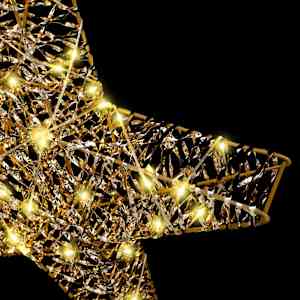 3D hvězda s 50 LED diodami Teplá bílá 55 x 52.5 x 9 cm PET - obrázek 7