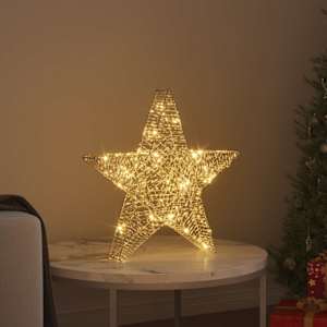 3D hvězda s 50 LED diodami Teplá bílá 55 x 52.5 x 9 cm PET - obrázek 3