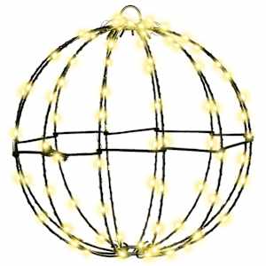 vidaXL Pall Soe valge 30 x 30 x 32 cm Metall 96 LED-i