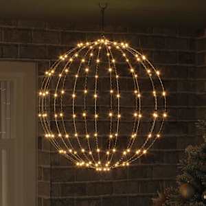 Koule s 192 LED diodami Teplá bílá 59,5 x 59,5 x 63 cm kov - obrázek 1