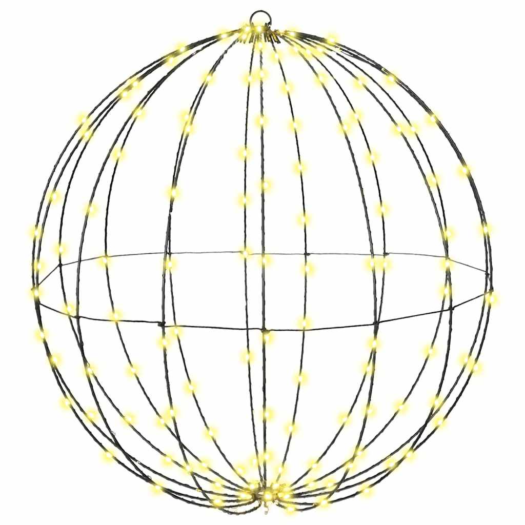 Boule avec 192 LED Blanc chaud 60 cm Métal