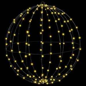 Koule s 192 LED diodami Teplá bílá 59,5 x 59,5 x 63 cm kov - obrázek 4