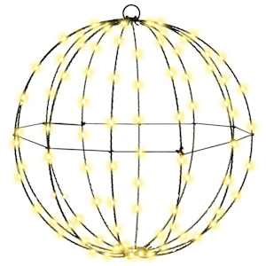 Koule s 192 LED diodami 2 pcs Teplá bílá 40 x 40 x 43,5 cm kov - obrázek 4