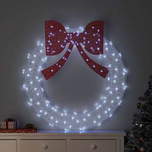 Věnec s 150 LED diodami Studená bílá 120 cm Akryl - obrázek 1