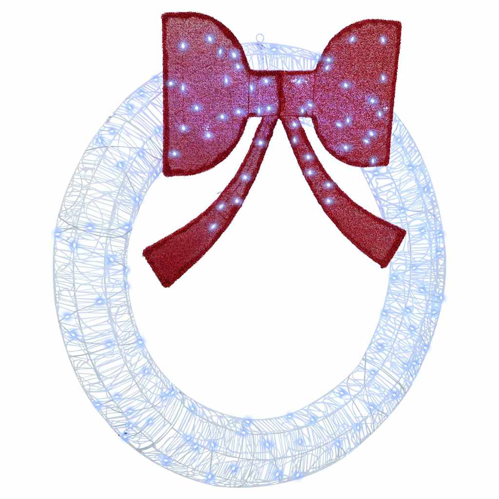 vidaXL Coroană cu lumini cu bandă LED Alb rece 120 cm Acril