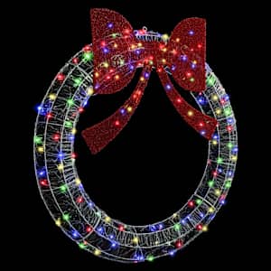 Věnec s 150 LED diodami Vícebarevný 120 cm Akryl - obrázek 4