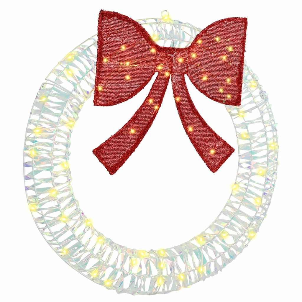 Couronne avec 60 LED Blanc chaud 75 cm PET
