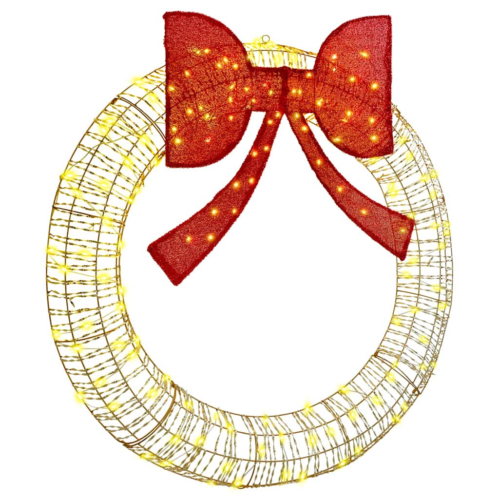 Couronne avec 150 LED Blanc chaud 120 cm PET