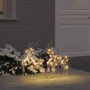 LED Sobové s 40 LED diodami 2 pcs Teplá bílá PET - obrázek 1