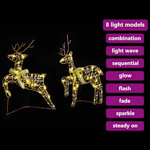 LED Sobové s 40 LED diodami 2 pcs Teplá bílá PET - obrázek 8
