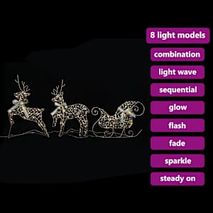 LED Sobové s 60 LED diodami 3 pcs Teplá bílá PET - obrázek 8
