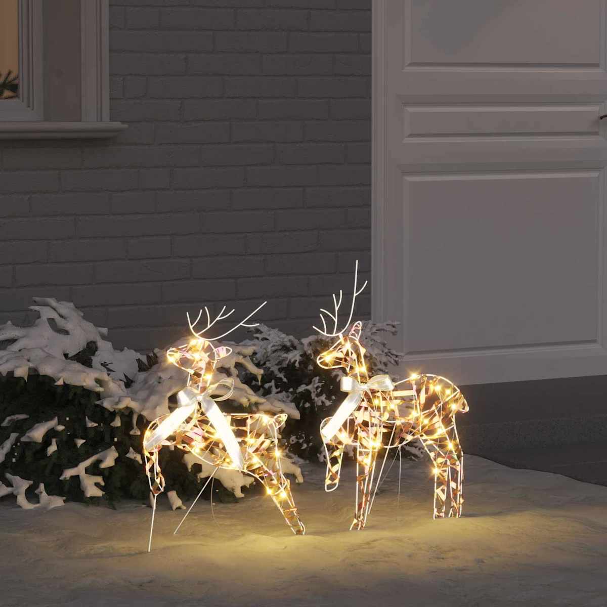 LED Rensdyr 40 LED'er Varm hvid 44 x 18 x 65,5 cm PET