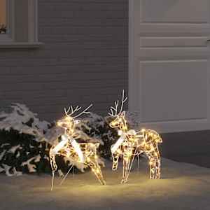 LED Sobové s 40 LED diodami 2 pcs Teplá bílá PET - obrázek 1