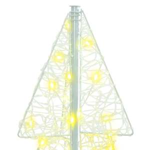 Vánoční stromeček s 100 LED diodami Teplá bílá 120 cm Akryl - obrázek 6