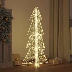 Vánoční stromeček s 100 LED diodami Teplá bílá 120 cm Akryl - obrázek 3
