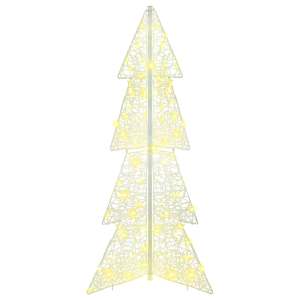 Vánoční stromeček s 100 LED diodami Teplá bílá 120 cm Akryl - obrázek 4