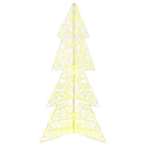 Vánoční stromeček s 160 LED diodami Teplá bílá 150 cm Akryl - obrázek 4
