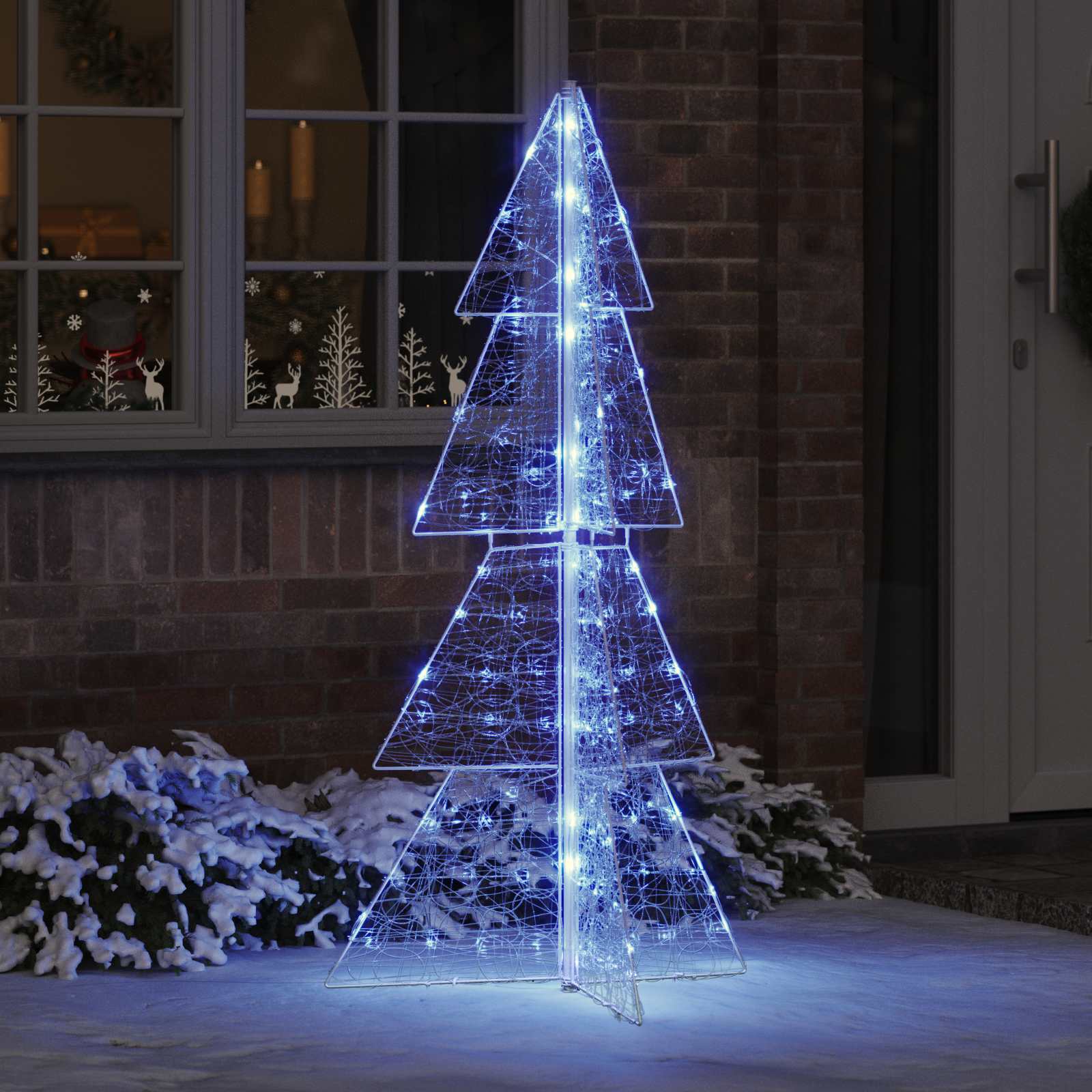 Sapin de Noël avec 160 LED Bleu 150 cm Acrylique