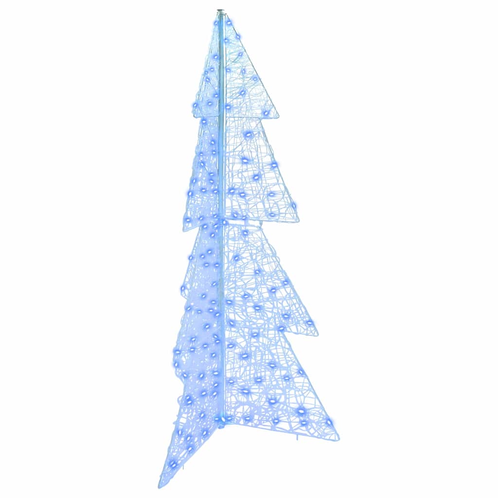 Sapin de Noël avec 160 LED Bleu 150 cm Acrylique