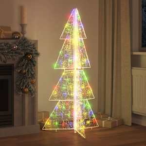 Vánoční stromeček s 160 LED diodami Vícebarevný 150 cm Akryl - obrázek 3