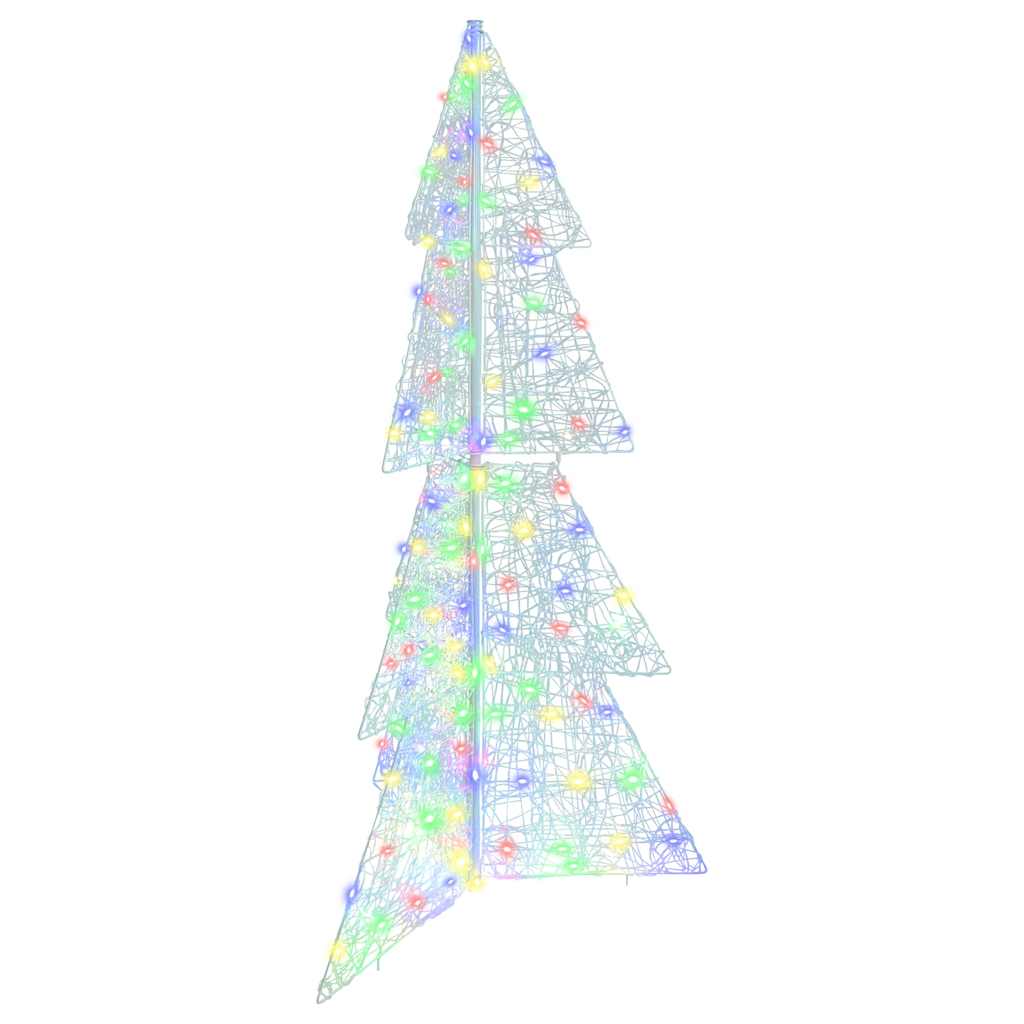 Sapin de Noël avec 160 LED Multicolore 150 cm Acrylique