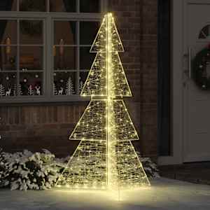 Vánoční stromeček s 240 LED diodami Teplá bílá 180 cm Akryl - obrázek 1