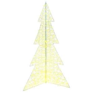 Vánoční stromeček s 240 LED diodami Teplá bílá 180 cm Akryl - obrázek 4