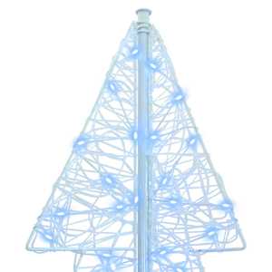 Vánoční stromeček s 240 LED diodami Studená bílá 180 cm Akryl - obrázek 6