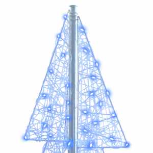 Vánoční stromeček s 240 LED diodami Modrá 180 cm Akryl - obrázek 6