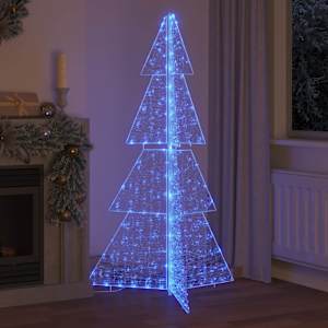 Vánoční stromeček s 240 LED diodami Modrá 180 cm Akryl - obrázek 3