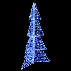 Vánoční stromeček s 240 LED diodami Modrá 180 cm Akryl - obrázek 5