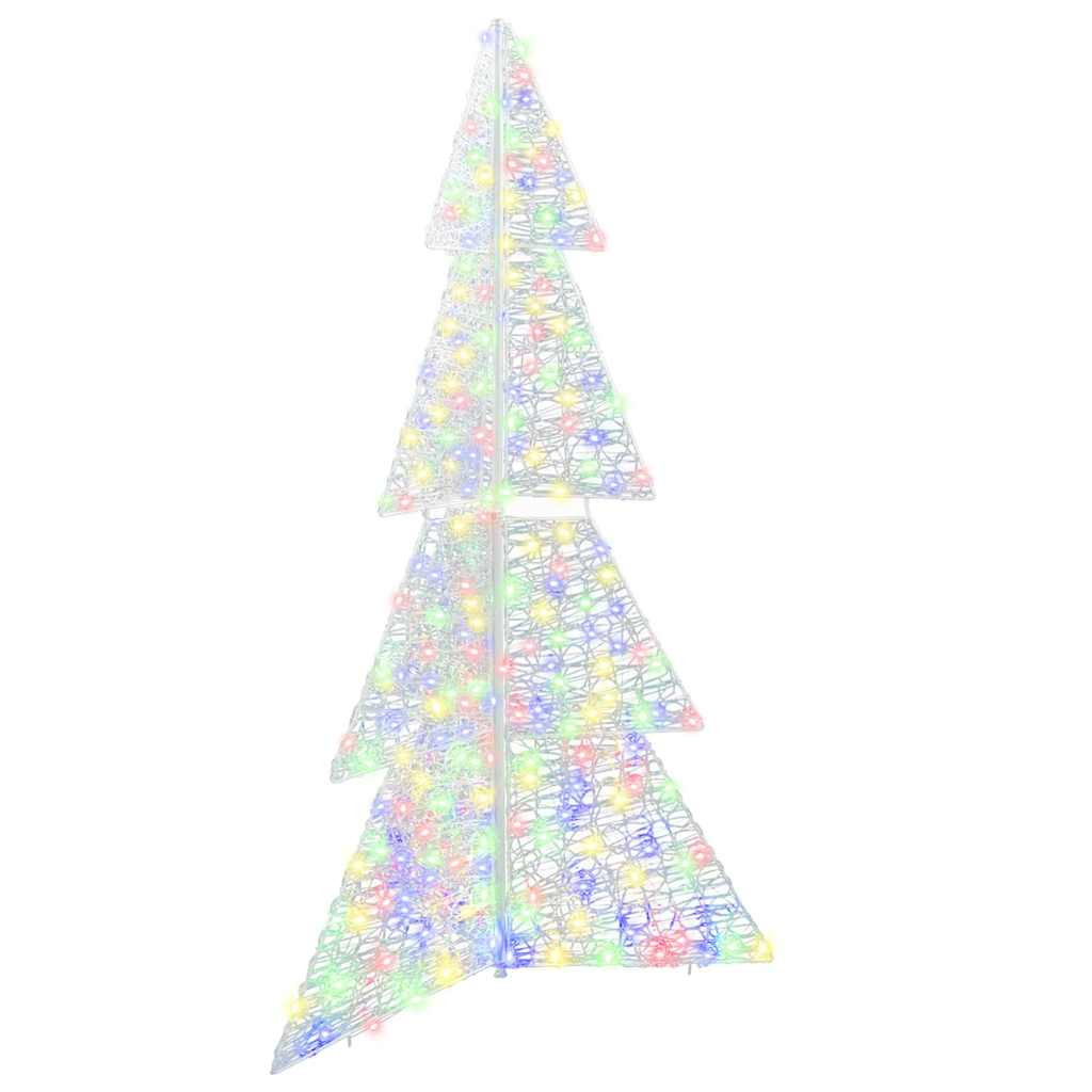 vidaXL Brad de Crăciun cu 240 LED Multicolour 180 cm Acril